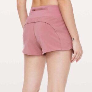 Lululemon Run Times Short II *4" Quicksand Pink Size 6